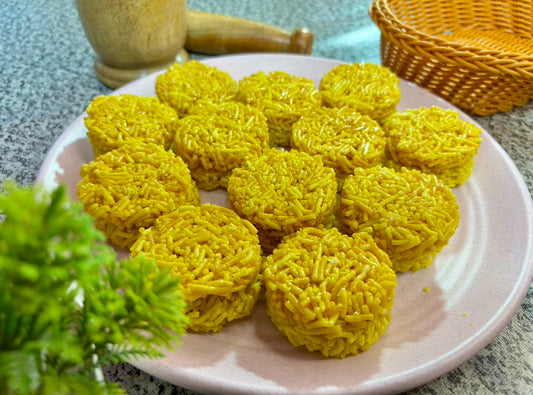 Sev Jaggery Bites (ସେଭ ଗୁଡ଼ ବାଇଟ୍ସ)