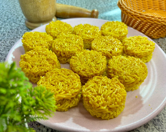 Sev Jaggery Bites (ସେଭ ଗୁଡ଼ ବାଇଟ୍ସ)