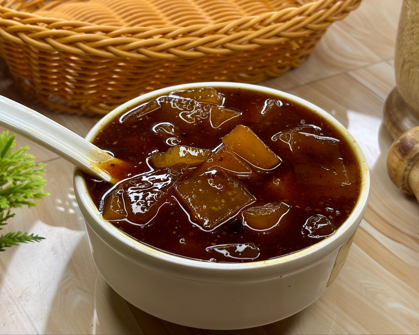 Sweet - Spicy Mango Jelly Pickle (ଆମ୍ବ ଜେଲି ଆଚାର)