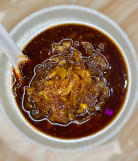 Sweet Mango Chunda Pickle (ମିଠା କୋରା ଆମ୍ବ ଆଚାର)