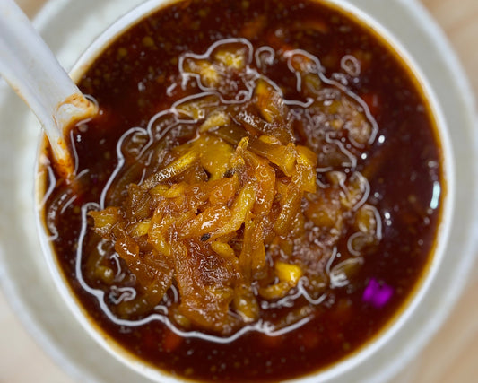Sweet Mango Chunda Pickle (ମିଠା କୋରା ଆମ୍ବ ଆଚାର)