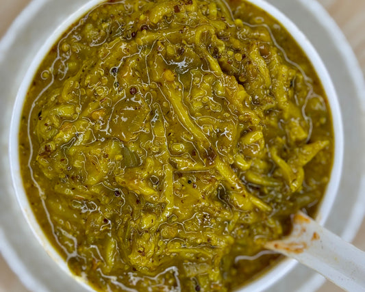 Spicy Mango Chunda Pickle (ରାଗ କୋରା ଆମ୍ବ ଆଚାର)