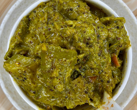 Spicy Mango Mustard Rai Pickle (ଆମ୍ବ ସୋରିଷ ରାଇ ଆଚାର)
