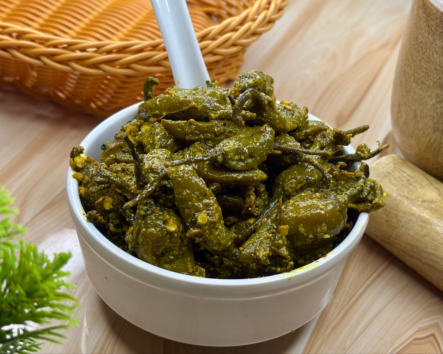 Very Spicy Green Chilli Pickle (ସବୁଜ ଲଙ୍କା ଆଚାର)