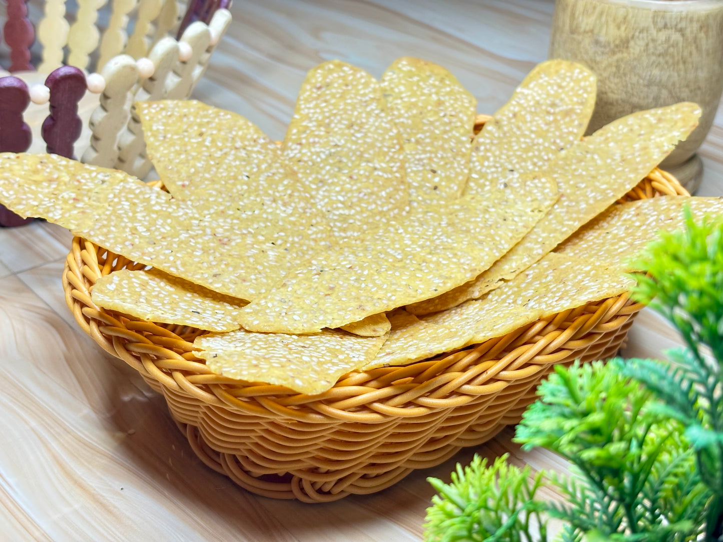 Biri Masala Square Papad (ବିରି ମସଲା ପାପଡ଼)