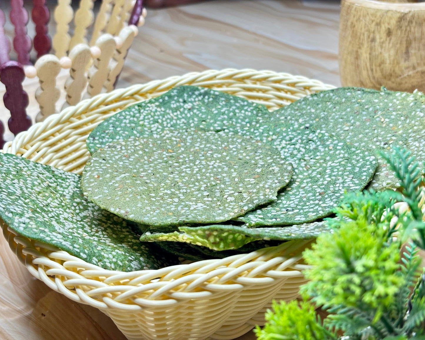 Pudina Special Papad (ପୁଦିନା ସ୍ପେଶାଲ୍ ପାପଡ଼)