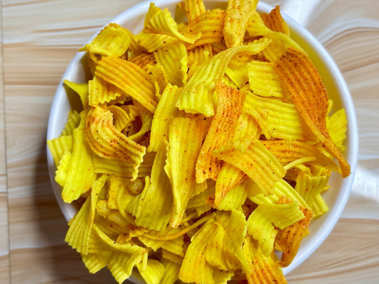 Gathiya Ribbon Chips (ଗାଣ୍ଠିଆ ରିବନ୍ ଚିପ୍ସ)