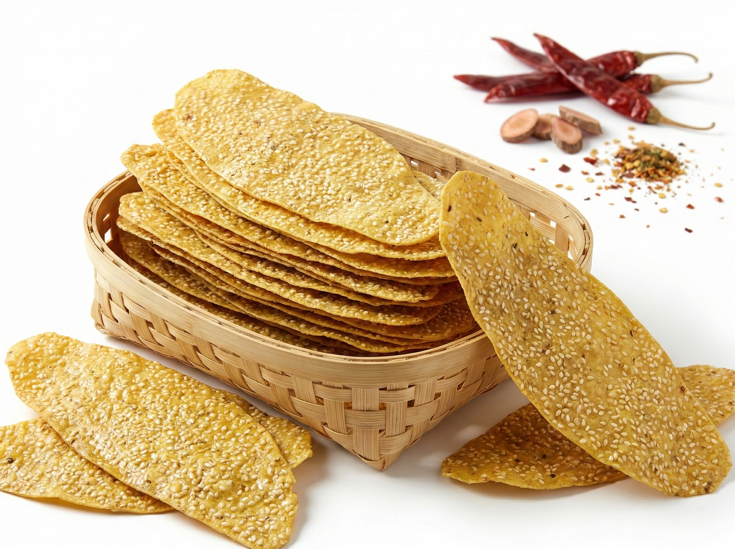 Biri Masala Square Papad (ବିରି ମସଲା ପାପଡ଼)