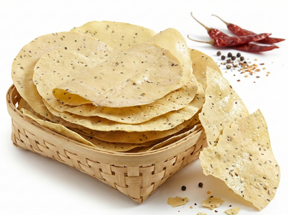 Black Paper Papad (ଗୋଲମରିଚ ପାପଡ)