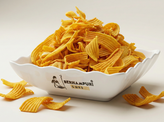 Gathiya Ribbon Chips (ଗାଣ୍ଠିଆ ରିବନ୍ ଚିପ୍ସ)