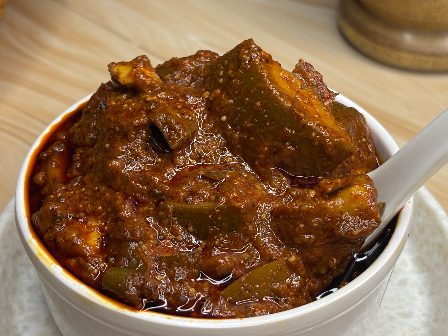 Spicy Mango Masala Pickle (ଆମ୍ବ ମସଲା ଆଚାର)