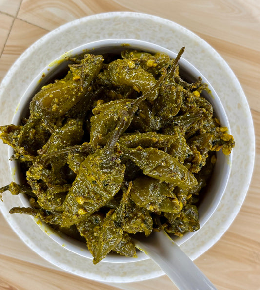 Very Spicy Green Chilli Pickle (ସବୁଜ ଲଙ୍କା ଆଚାର)
