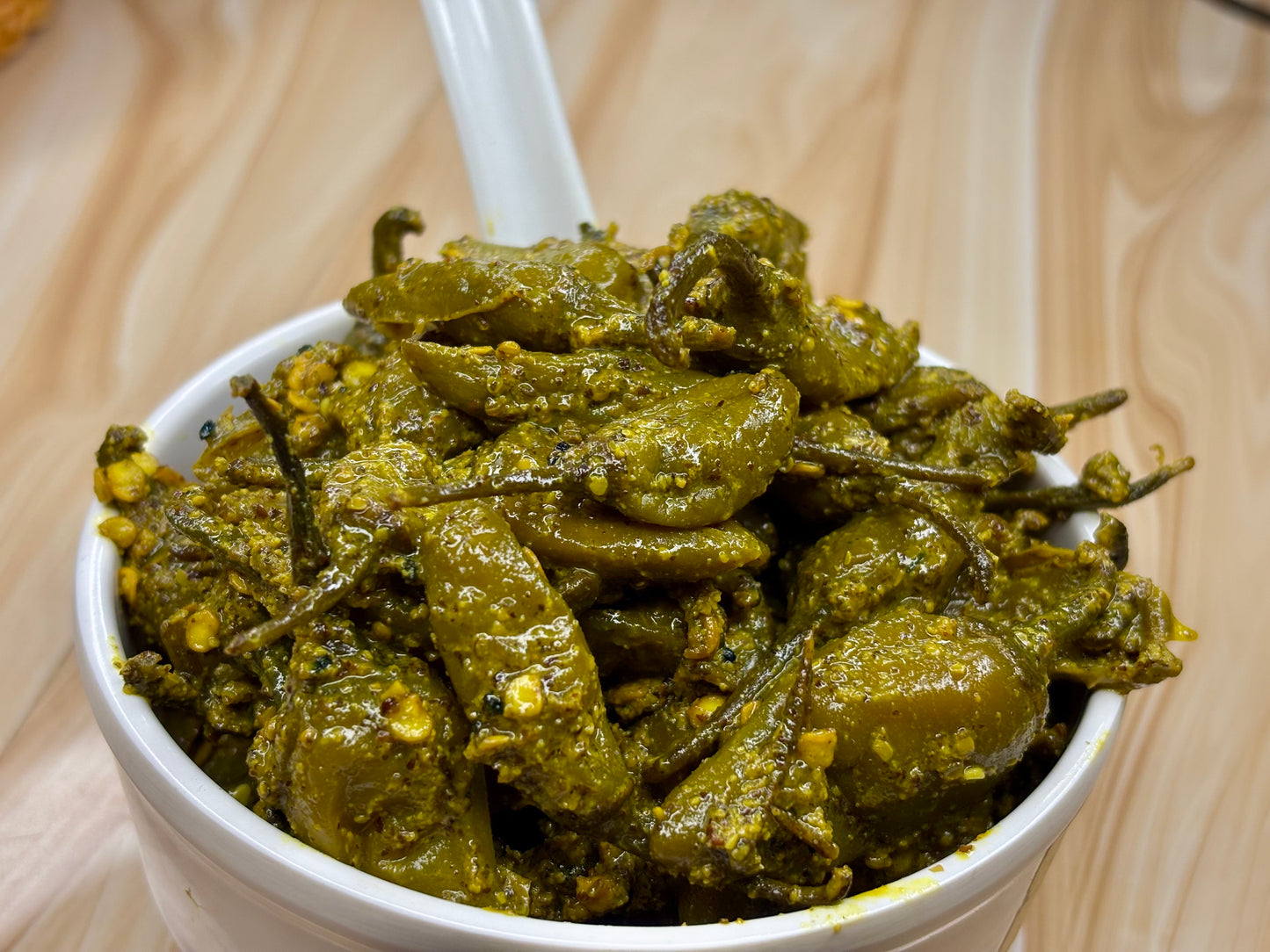 Very Spicy Green Chilli Pickle (ସବୁଜ ଲଙ୍କା ଆଚାର)