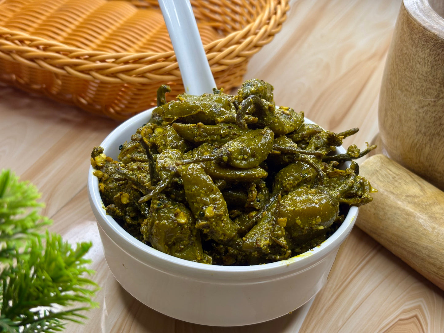 Very Spicy Green Chilli Pickle (ସବୁଜ ଲଙ୍କା ଆଚାର)