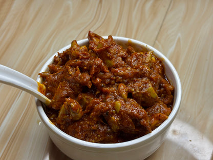 Spicy Red Garlic Pickle (ଲାଲ ରସୁଣ ଆଚାର)