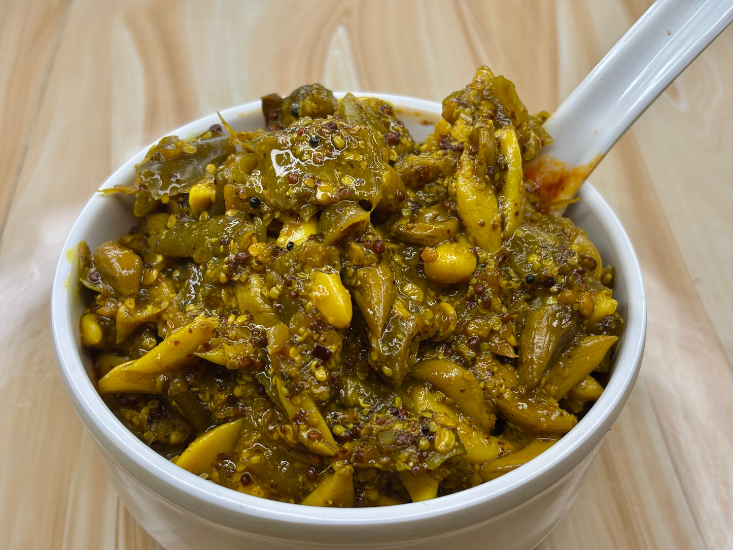 Spicy Green Garlic Pickle (ସବୁଜ ରସୁଣ ଆଚାର)