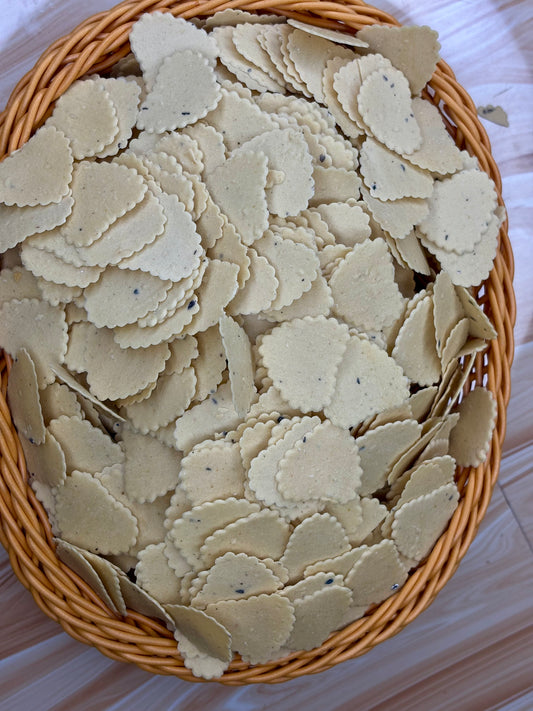 Coin Papad Black Paper Flavour (ଛୋଟ ଗୋଲମରିଚ ପାପଡ଼)