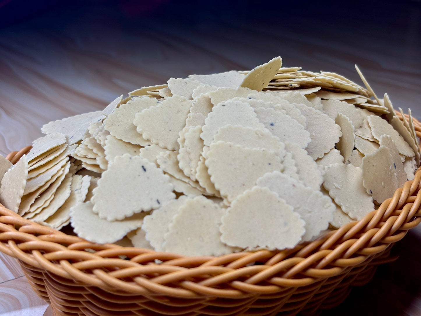 Coin Papad Black Paper Flavour (ଛୋଟ ଗୋଲମରିଚ ପାପଡ଼)