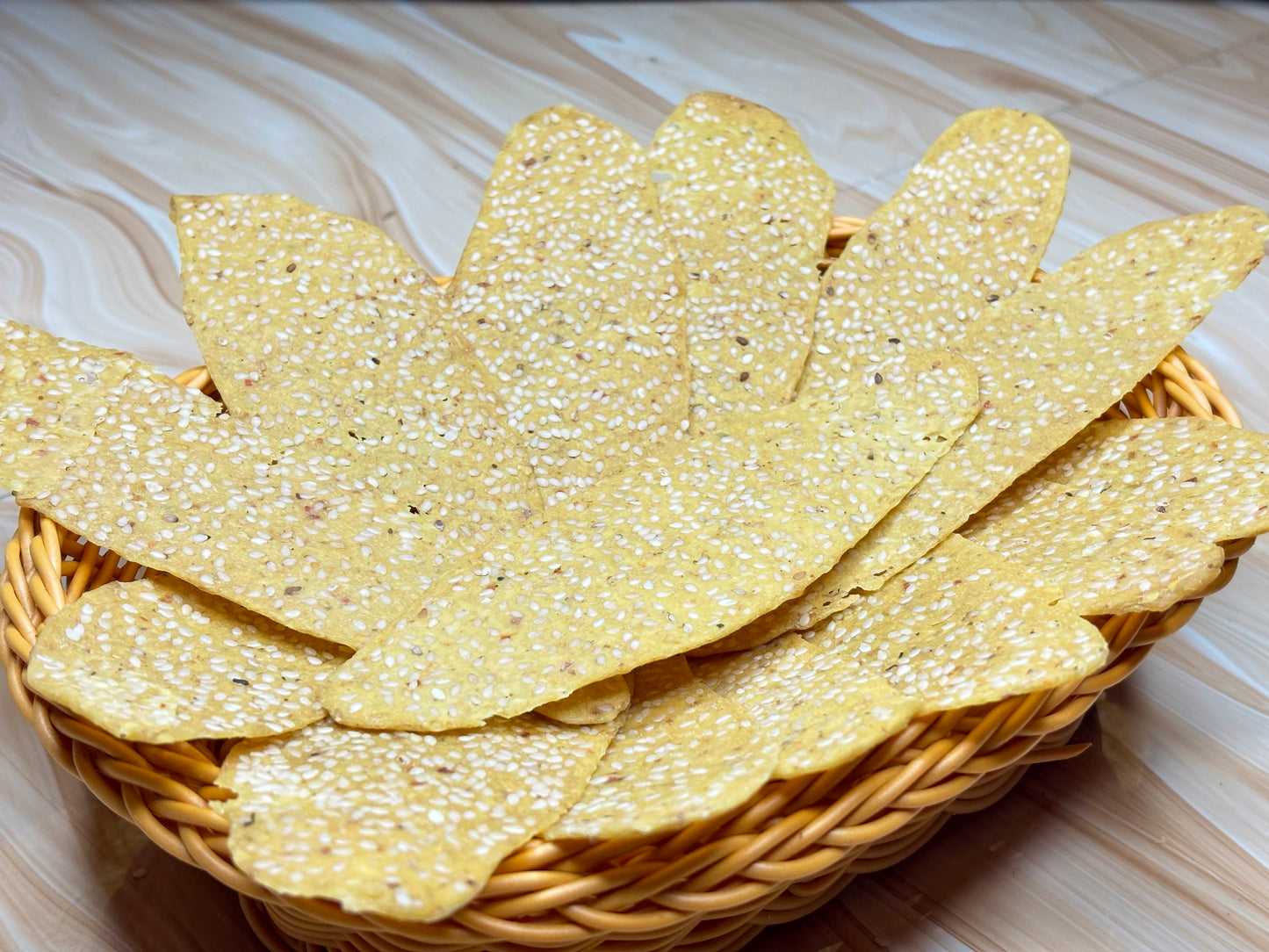 Biri Masala Square Papad (ବିରି ମସଲା ପାପଡ଼)