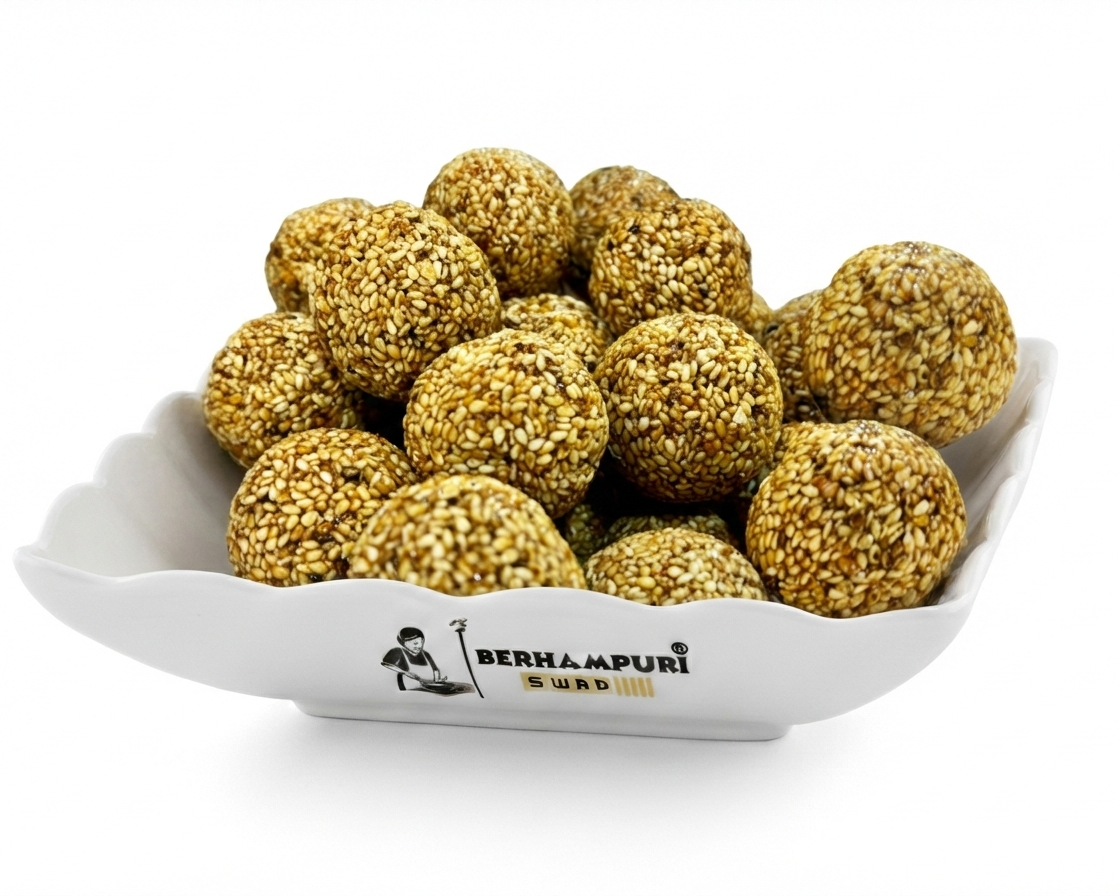 Rasi Jaggery Ladu (ରାଶି ଗୁଡ଼ ଲଡୁ)