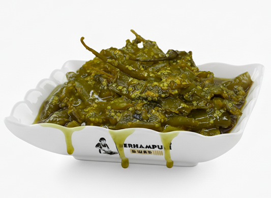 Spicy Green Chilli Pickle (ସବୁଜ ଲଙ୍କା ଆଚାର)