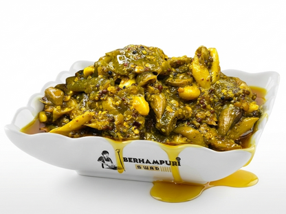 Spicy Green Garlic Pickle (ସବୁଜ ରସୁଣ ଆଚାର)