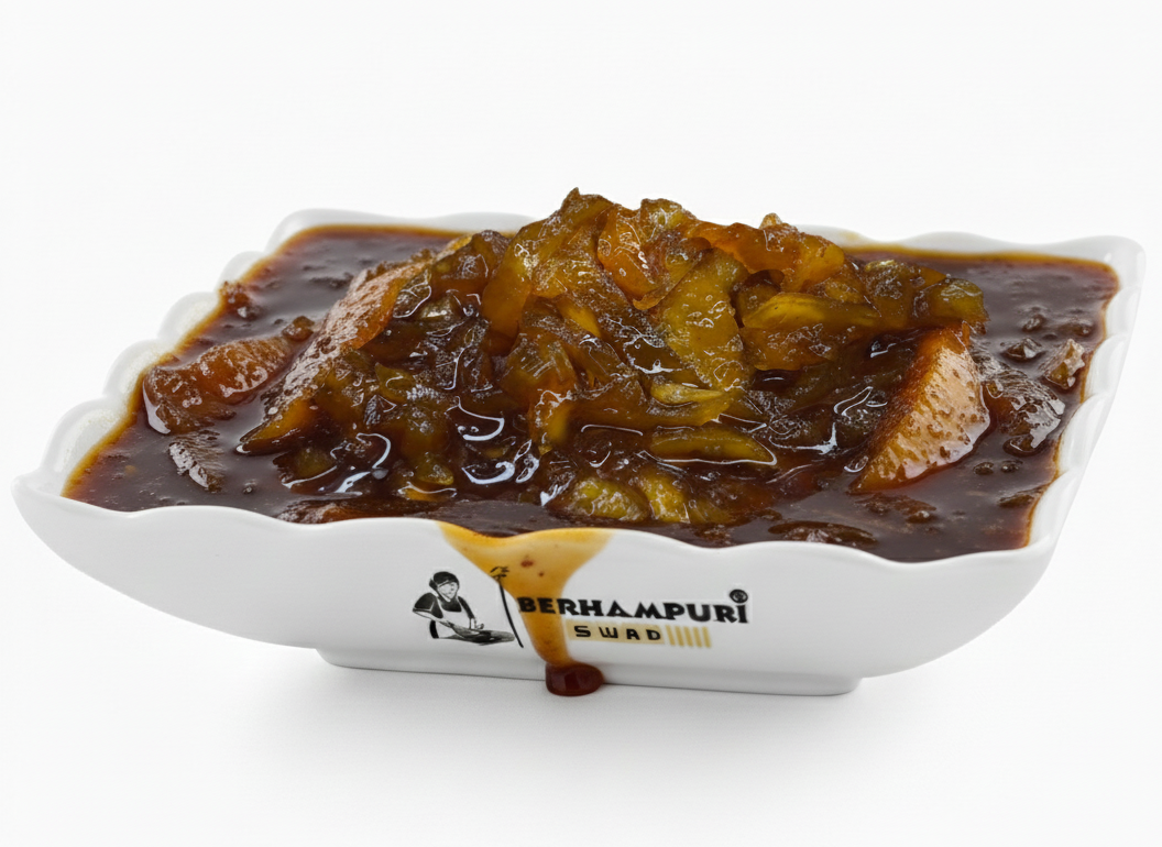 Sweet Mango Chunda Pickle (ମିଠା କୋରା ଆମ୍ବ  ଆଚାର)