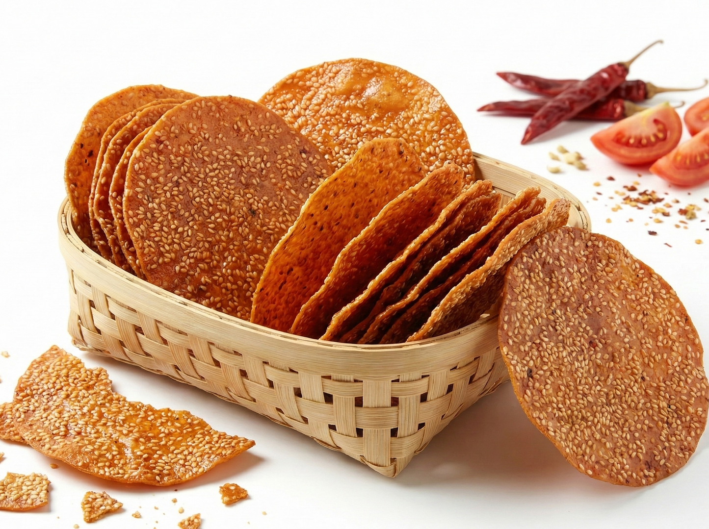 Tomato Special Papad (ଟମାଟୋ ସ୍ପେଶାଲ୍ ପାପଡ଼)